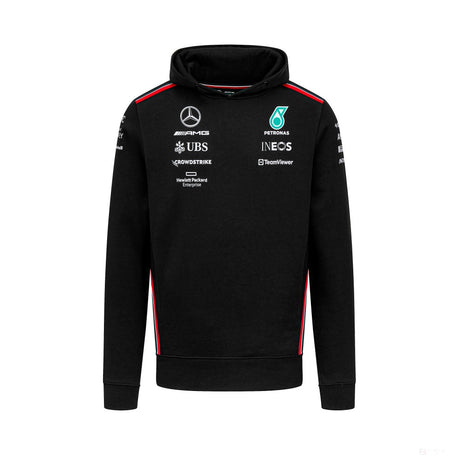 Mercedes Team Hoody, Black, 2023 - FansBRANDS®