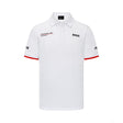 Porsche team polo, mens, white, 2023 - FansBRANDS®