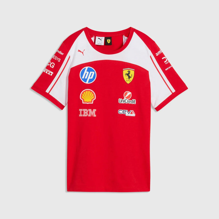 Ferrari t-shirt, team, womens, red