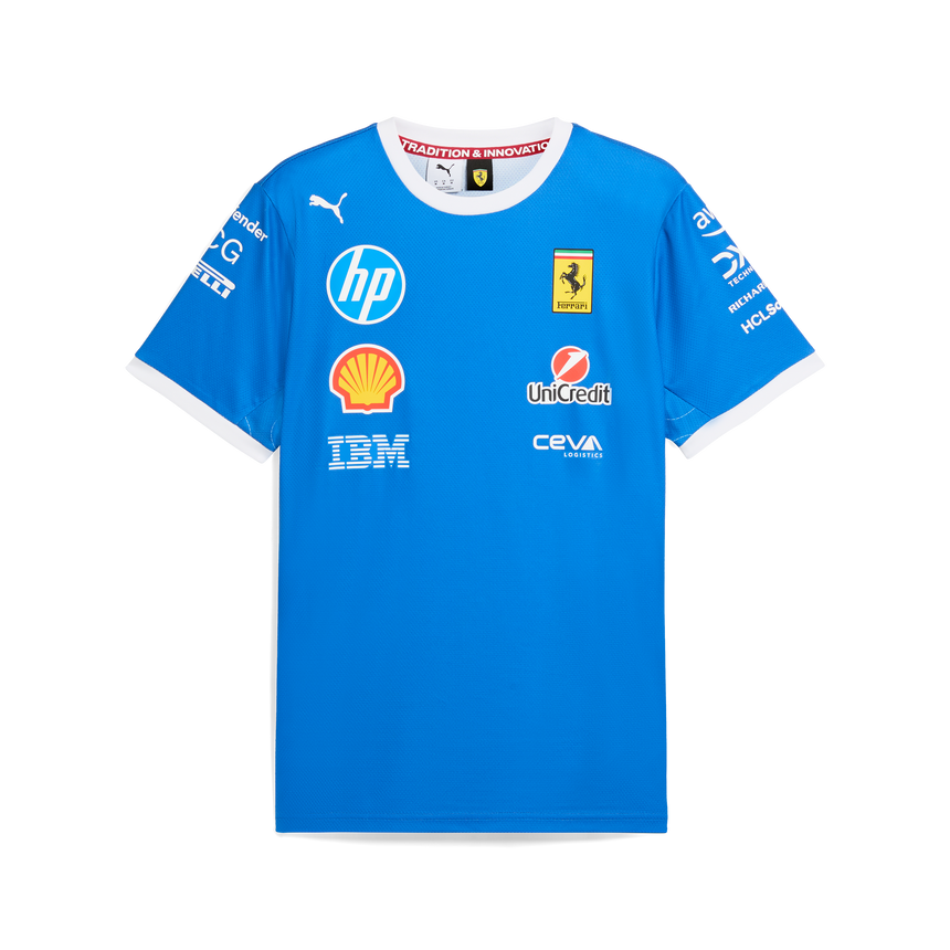 Ferrari t-shirt, team, Puma Monza special edition, blue š„