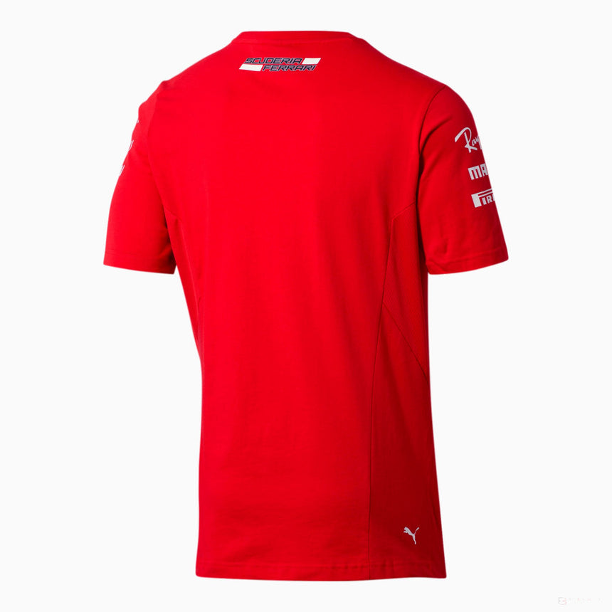 Red Ferrari polo shirt with Scuderia Ferrari text