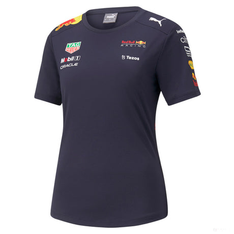 Red Bull Team Womens T-shirt, Blue, 2022 - FansBRANDS®