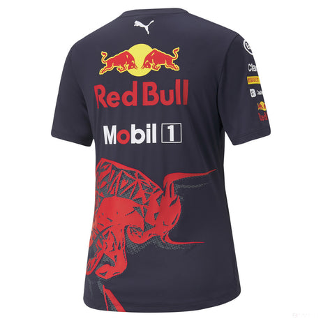 Red Bull Team Womens T-shirt, Blue, 2022 - FansBRANDS®