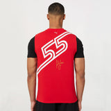 Puma Ferrari Carlos Sainz, T-shirt, Red, 2022 - FansBRANDS®