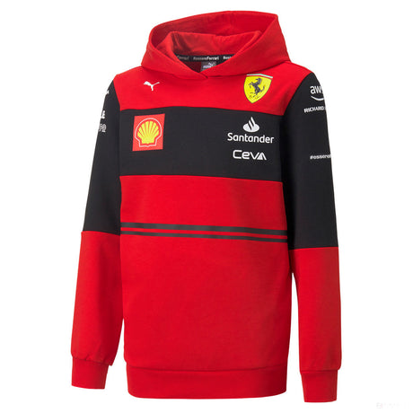 Puma Ferrari Kids Team Sweatshirt, Red, 2022 - FansBRANDS®