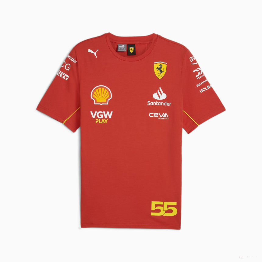 Ferrari t-shirt, Puma, Carlos Sainz, red - FansBRANDS®