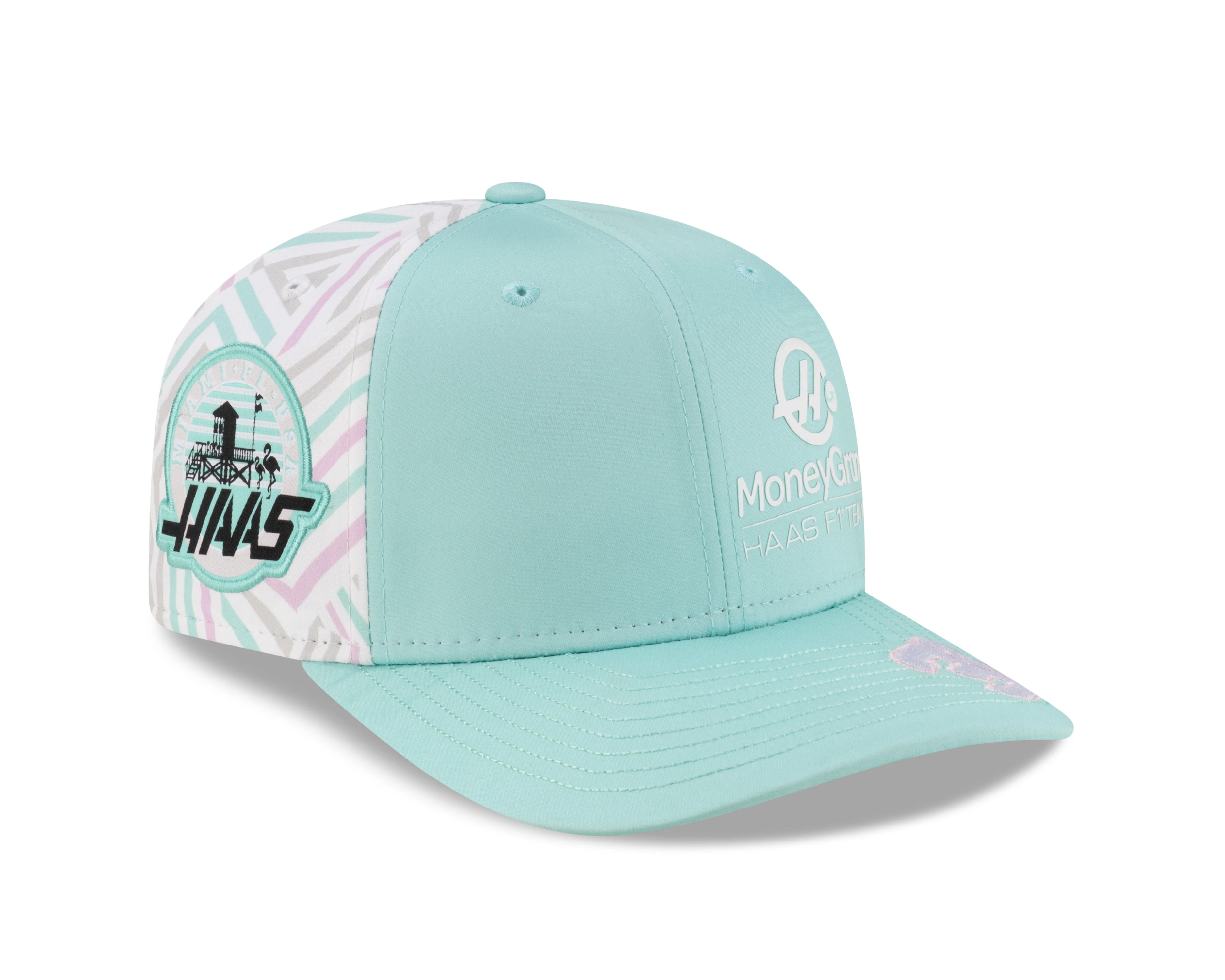 Gorra Haas F1 Miami KM 9SEVENTY SS, negra 🔥