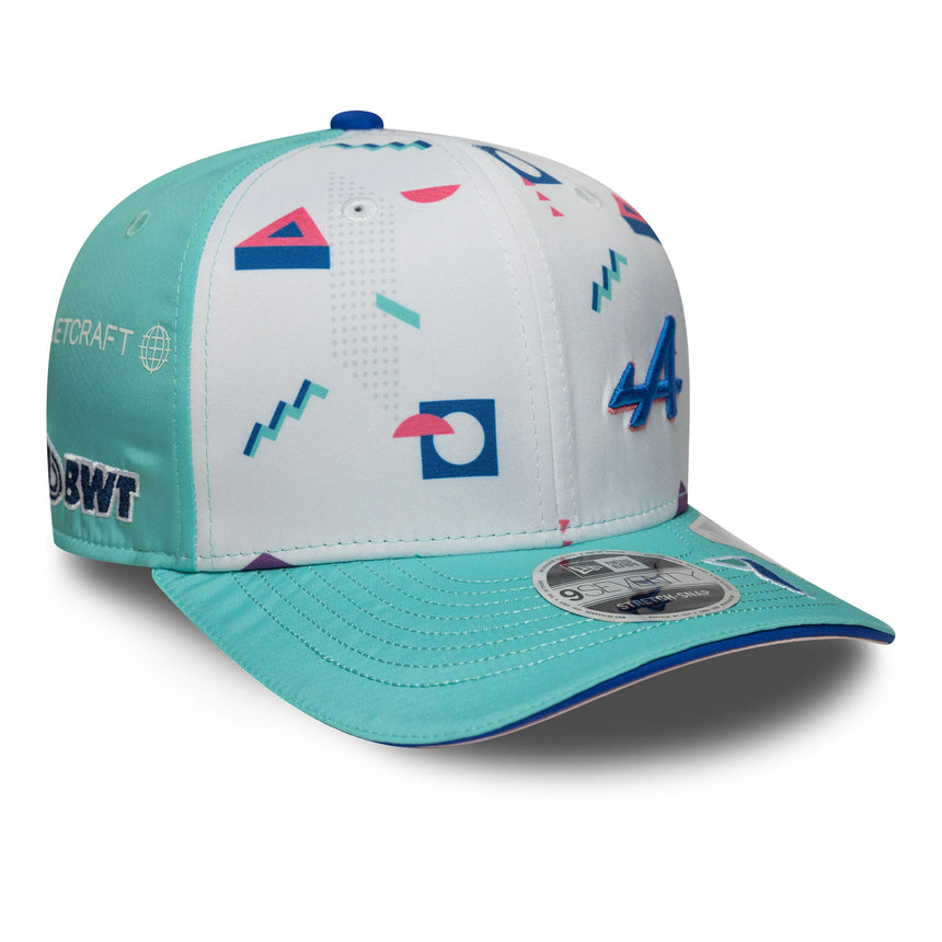 Gorra Alpine Esteban Ocon Miami 9Seventy, blanca 🔥