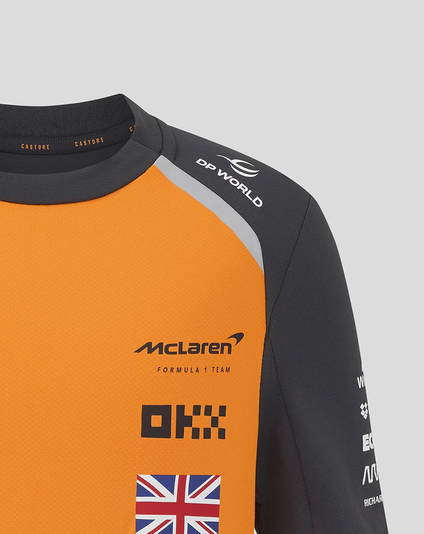 Camiseta infantil con el equipo McLaren F1 de Lando Norris