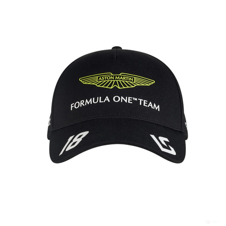 Aston Martin Aramco Cognizant F1 Offiical Lance Stroll Cap - Black, 2023 - FansBRANDS®
