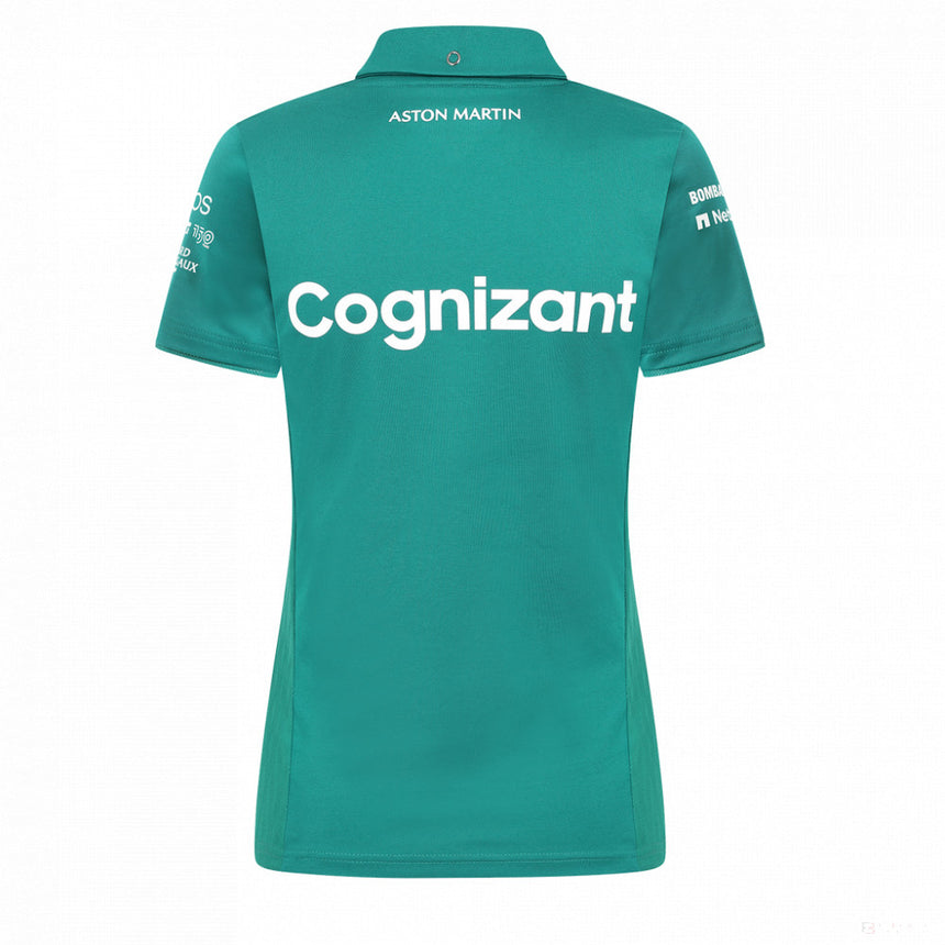 Aston Martin Womens Team Polo, Green, 2022 - FansBRANDS®