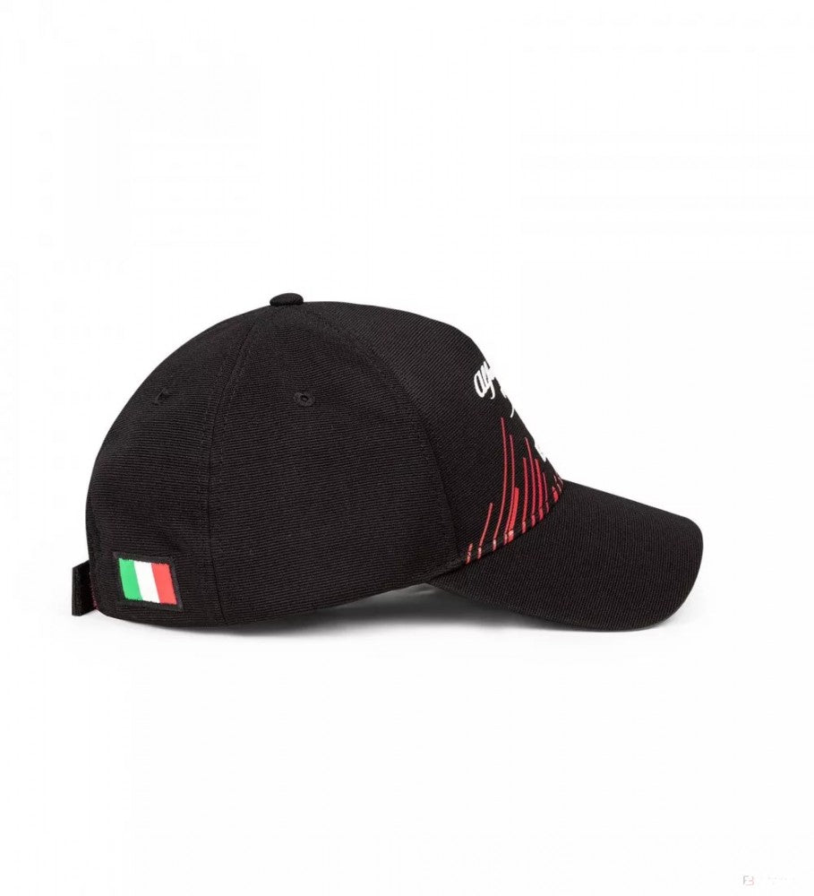 Alfa Romeo Baseball Cap, Italian GP, Adult, Black, 2022 - FansBRANDS®