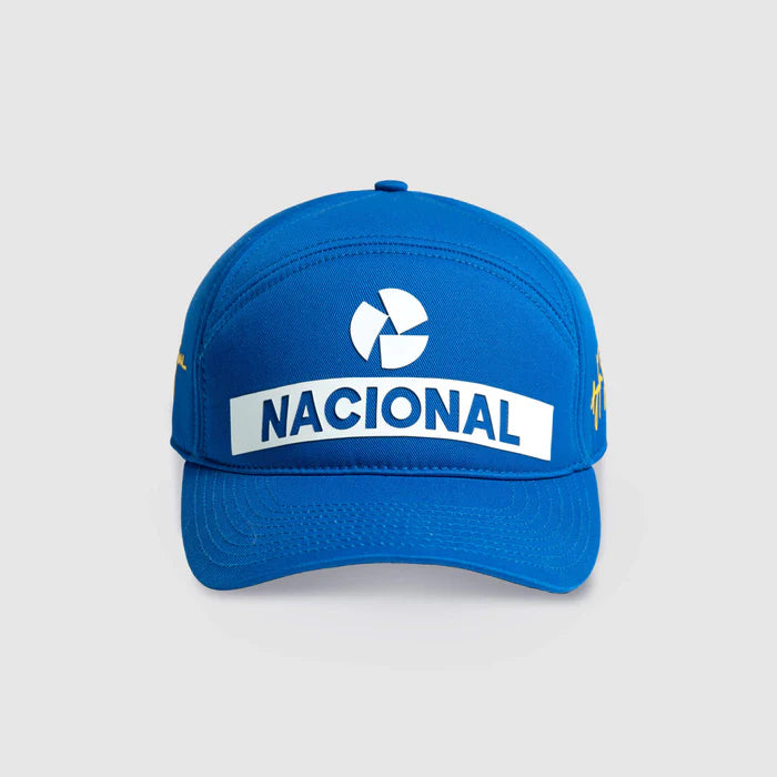Ayrton Senna cap, Nacional, vintage, washed, blue