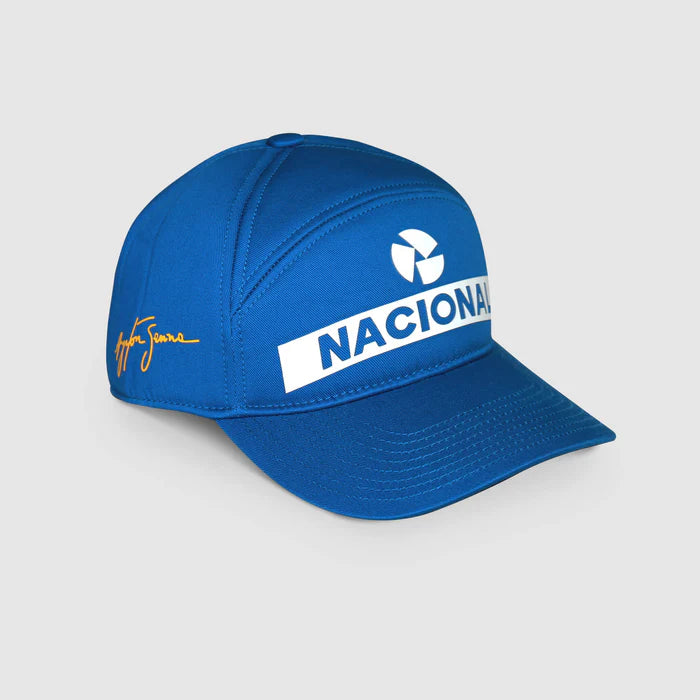 Ayrton Senna cap, Nacional, vintage, washed, blue
