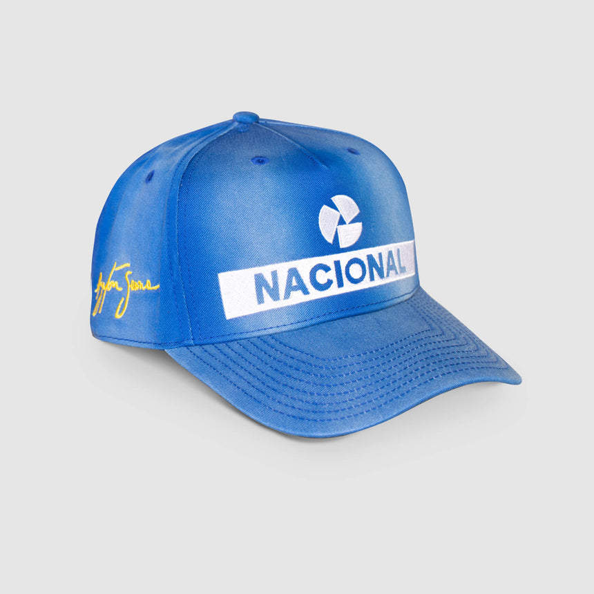 Ayrton Senna cap, Nacional, replica, blue