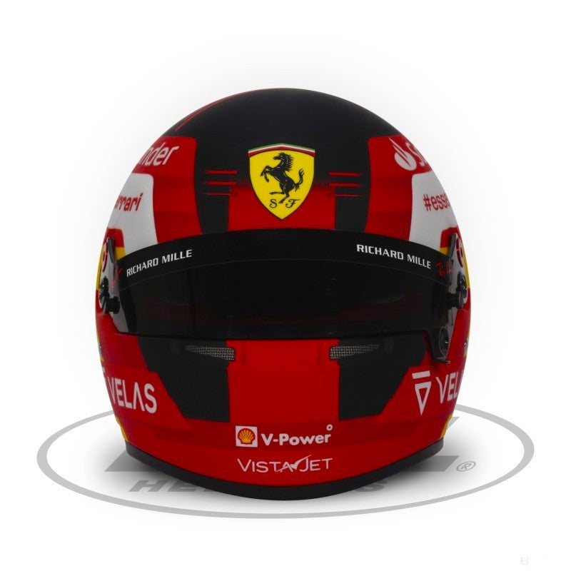 Carlos Sainz Mini helmet 1:2 scale front view
