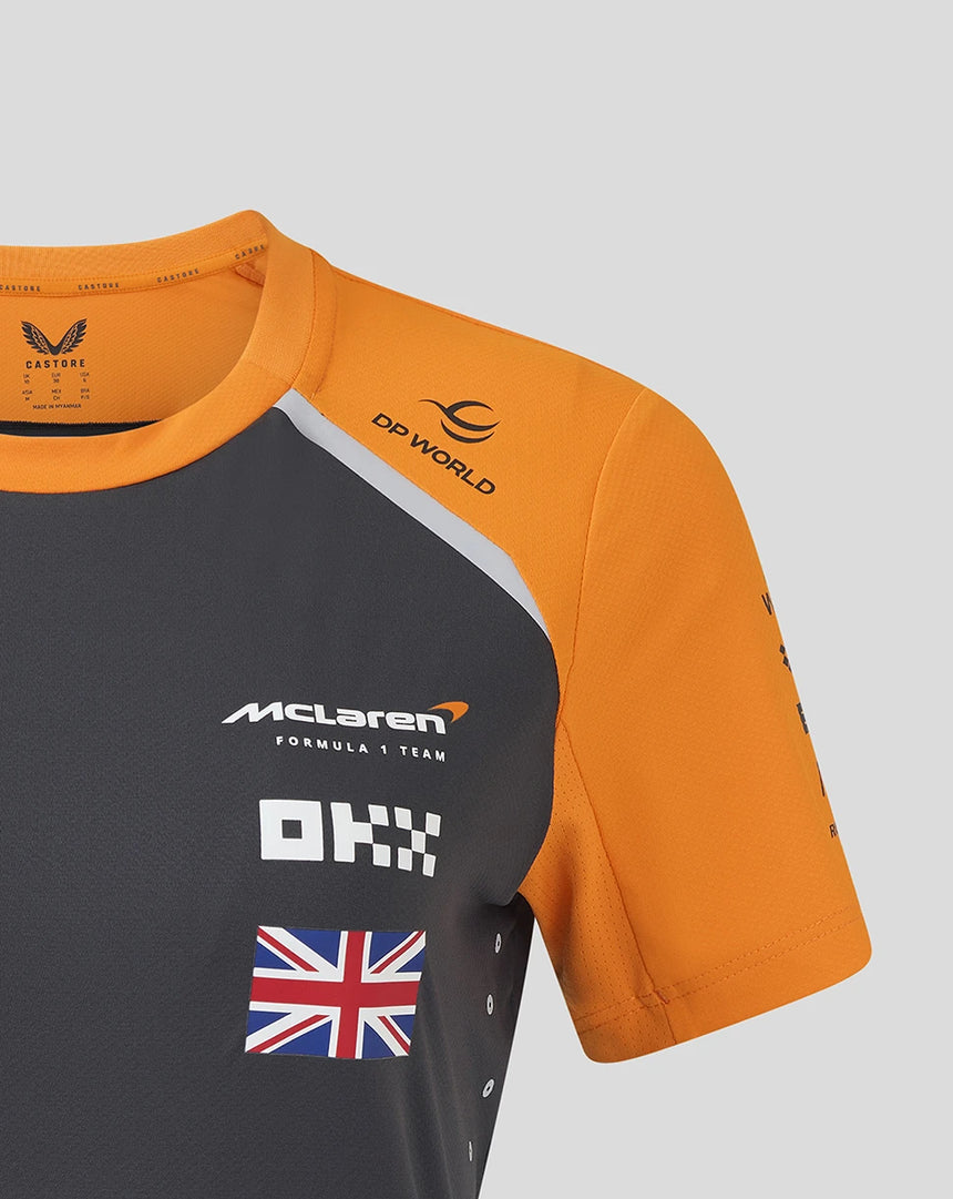 Camiseta de configuración del equipo McLaren F1, Lando Norris, para mujer 🔥