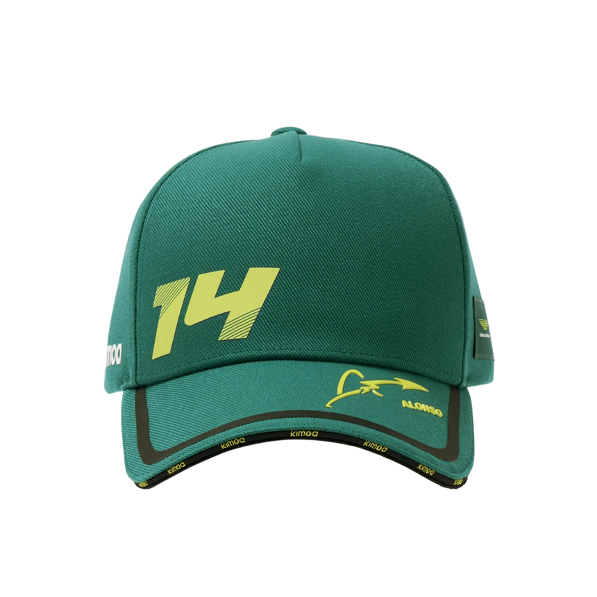 Gorra de Fernando Alonso, Kimoa, técnica, verde, 2024