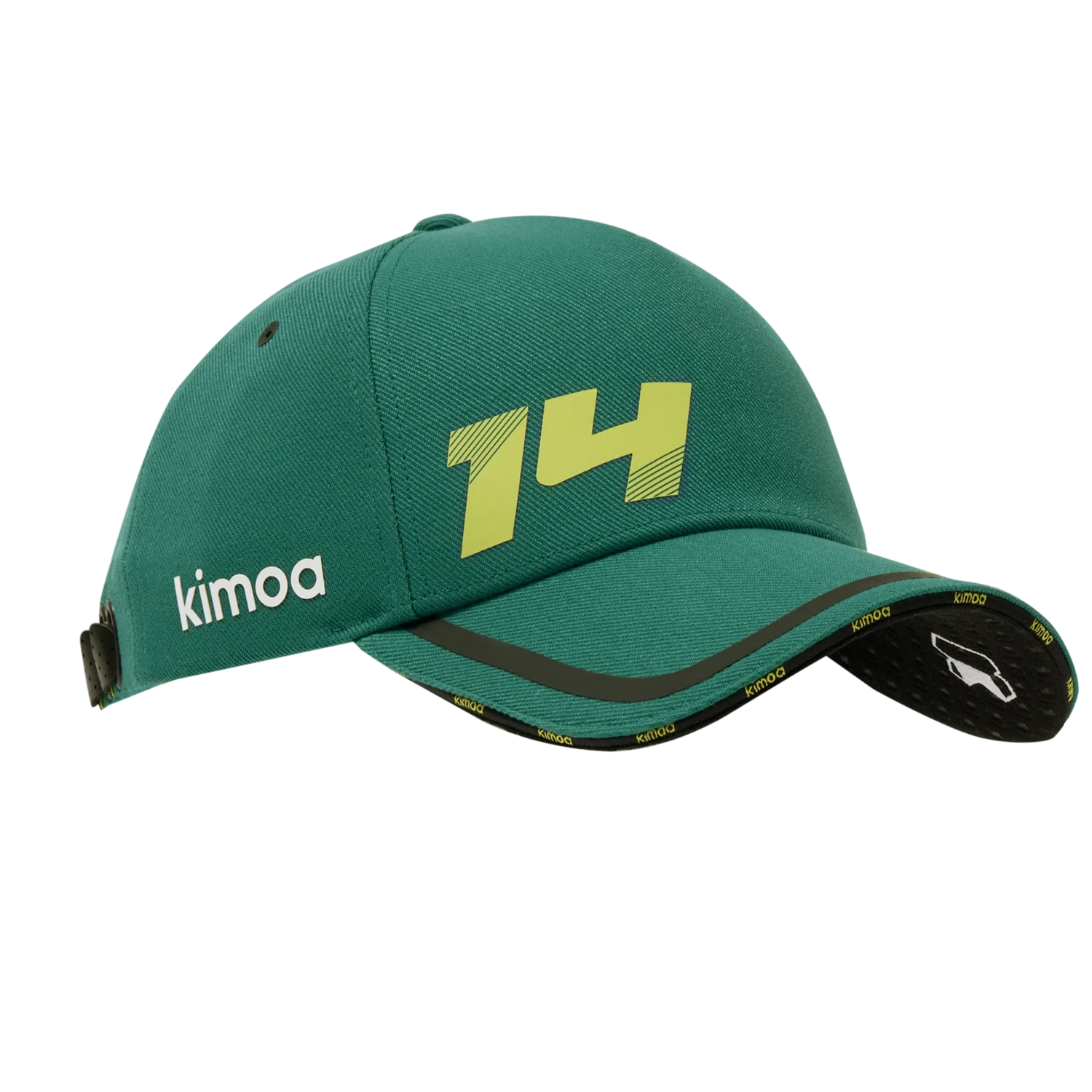 Gorra de Fernando Alonso, Kimoa, técnica, verde, 2024