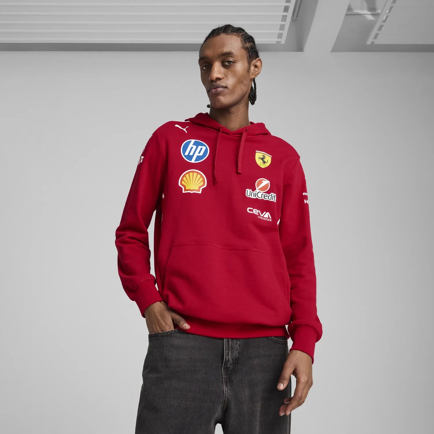 Sudadera con capucha del equipo Ferrari 🔥