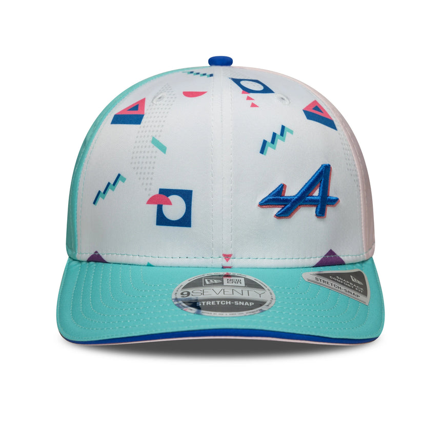 Gorra Alpine Miami 9Seventy, blanca š„