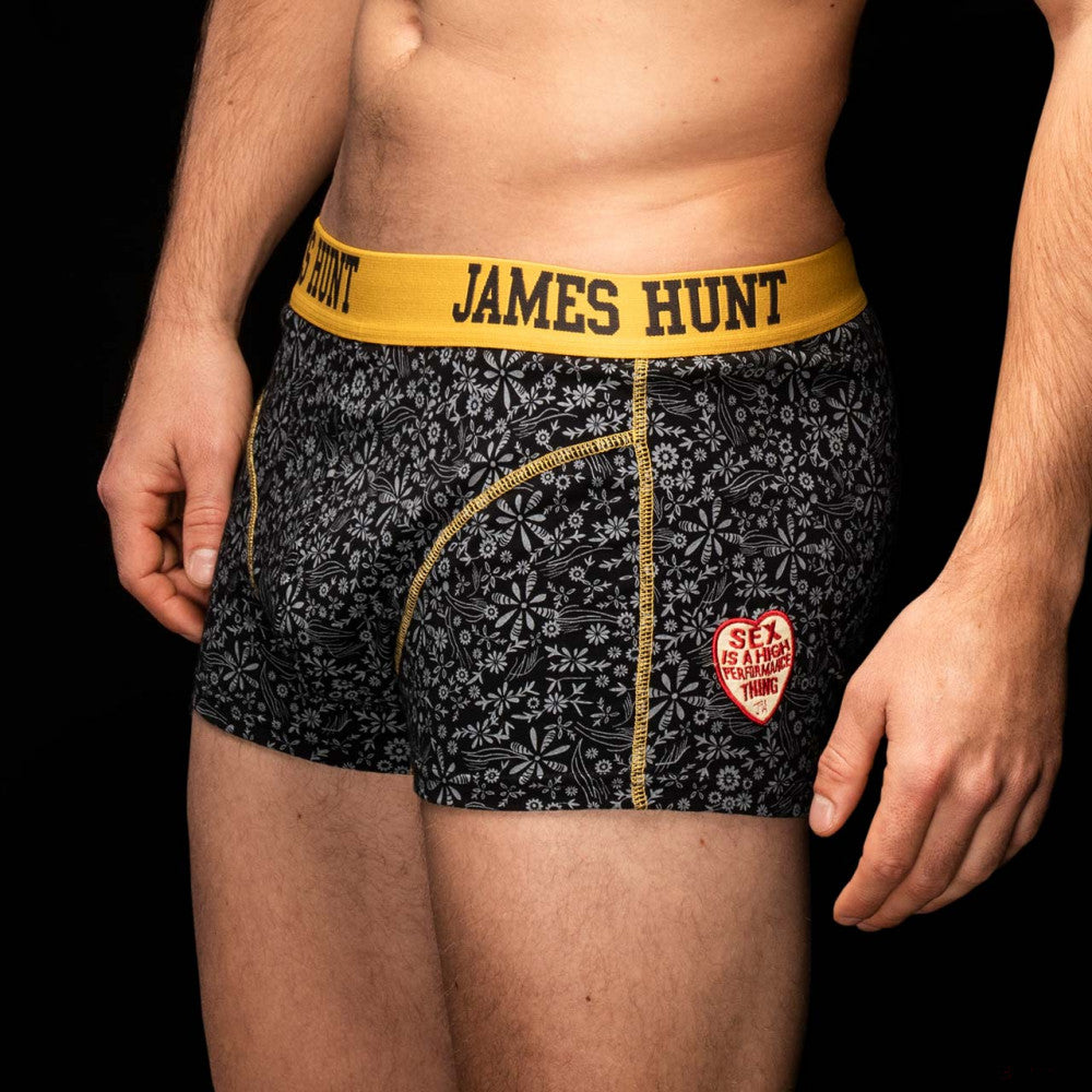James Hunt Underwear, Seventies + 76 Boxer Shorts - Double Pack, Blue, 2021 - FansBRANDS®
