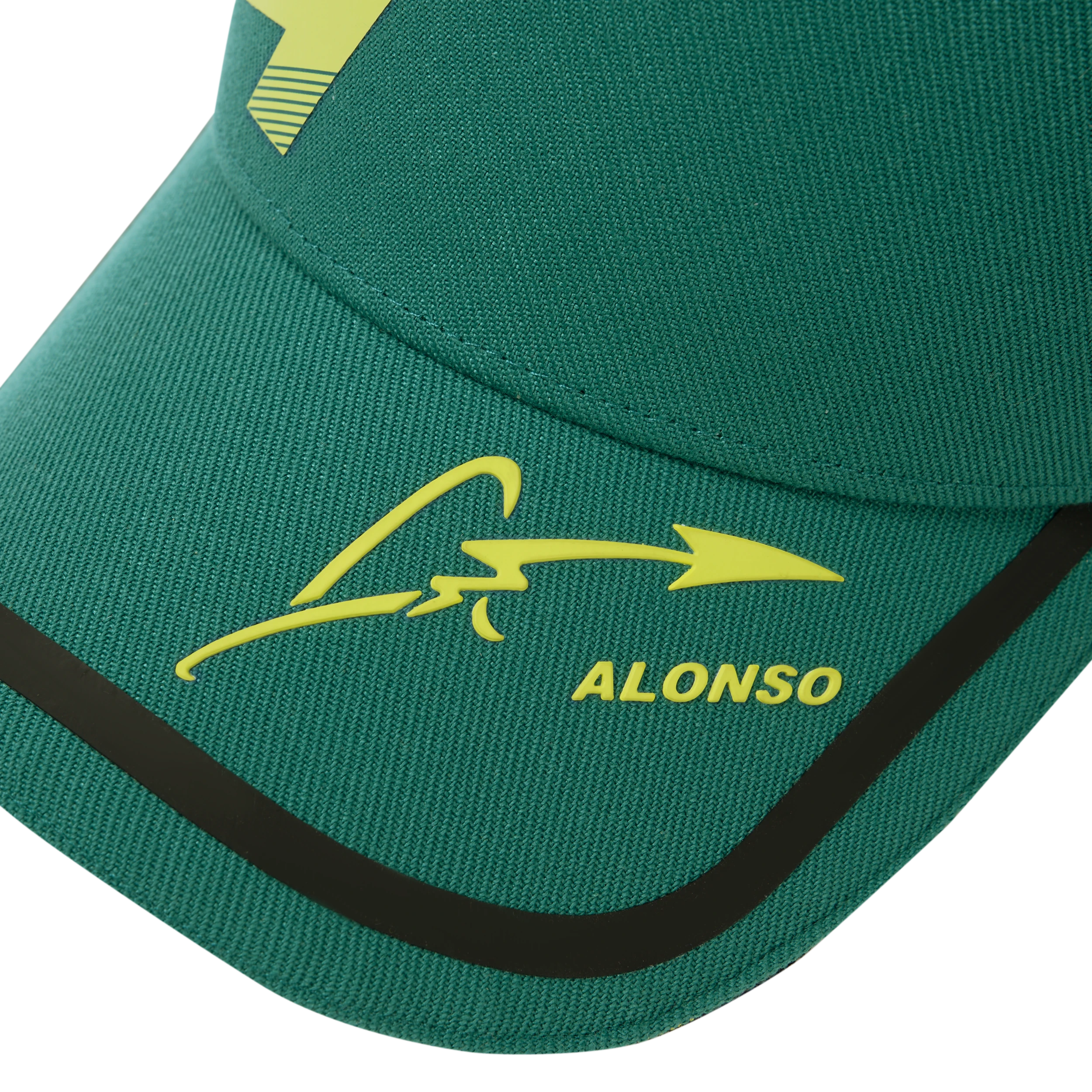 Gorra de Fernando Alonso, Kimoa, técnica, verde, 2024