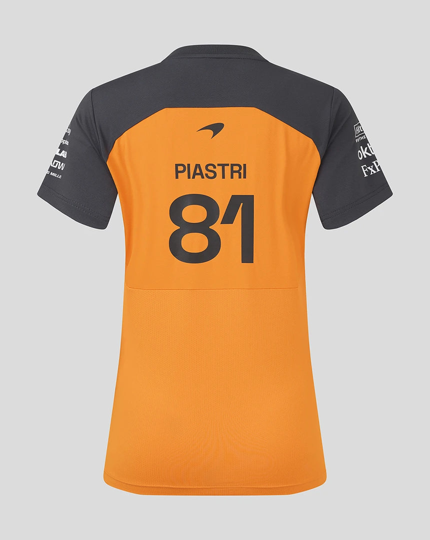 Camiseta de configuración del equipo McLaren F1, Oscar Piastri, mujer 🔥