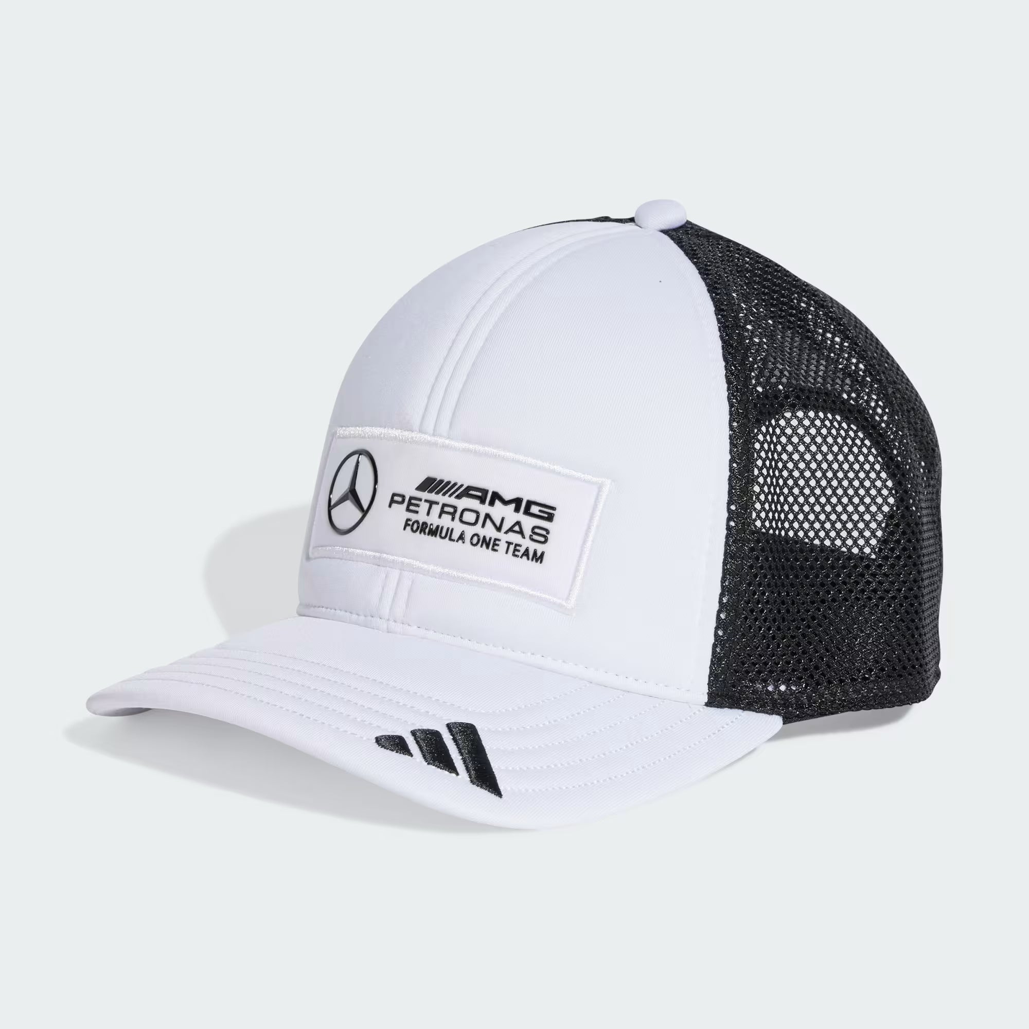 Mercedes cap, trucker, long logo, white š„
