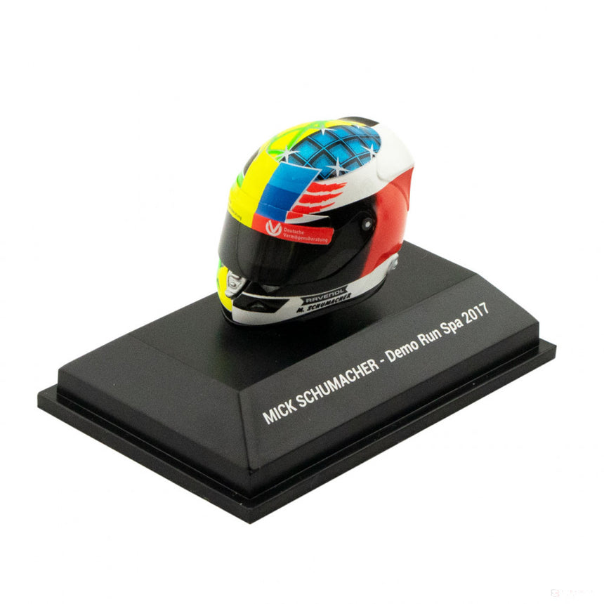 Mick Schumacher Mini Helmet, 1:8 scale, Multicolor, 2017 - FansBRANDS®