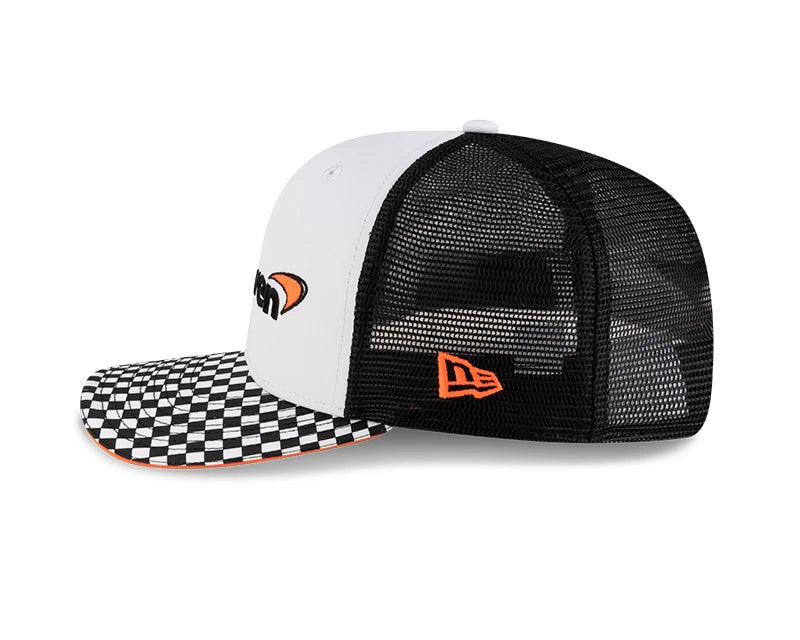 McLaren Checkered Visor 9FIFTY Cap, White š„