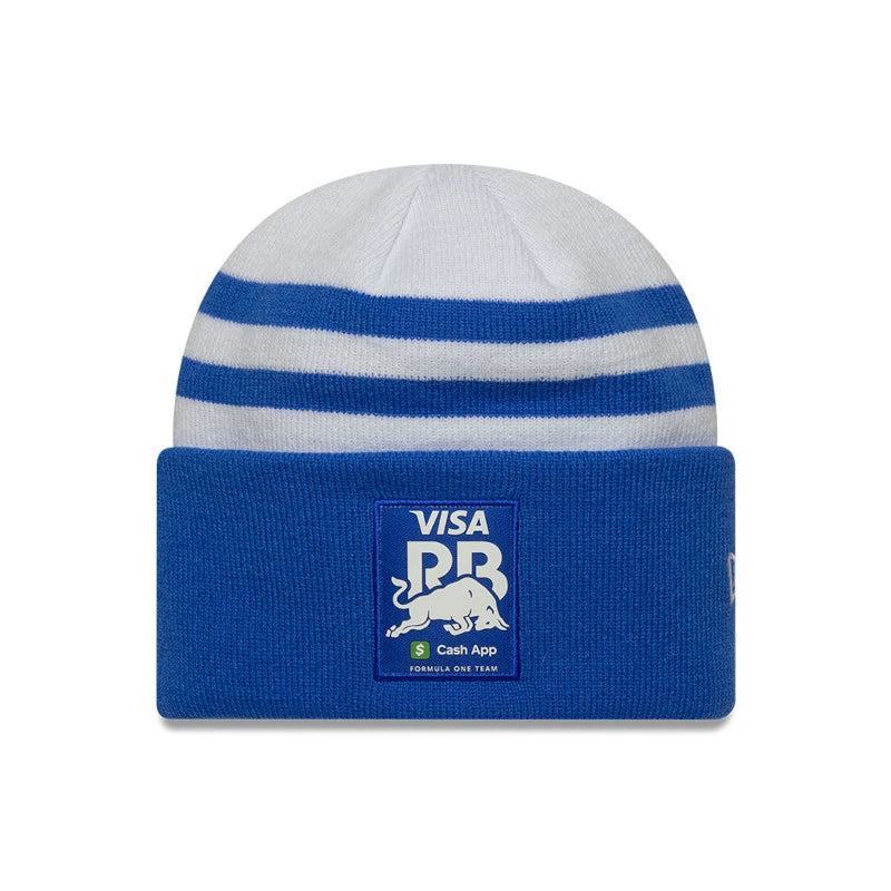 VisaRB Team Wide Cuff Knit Cap, White š„