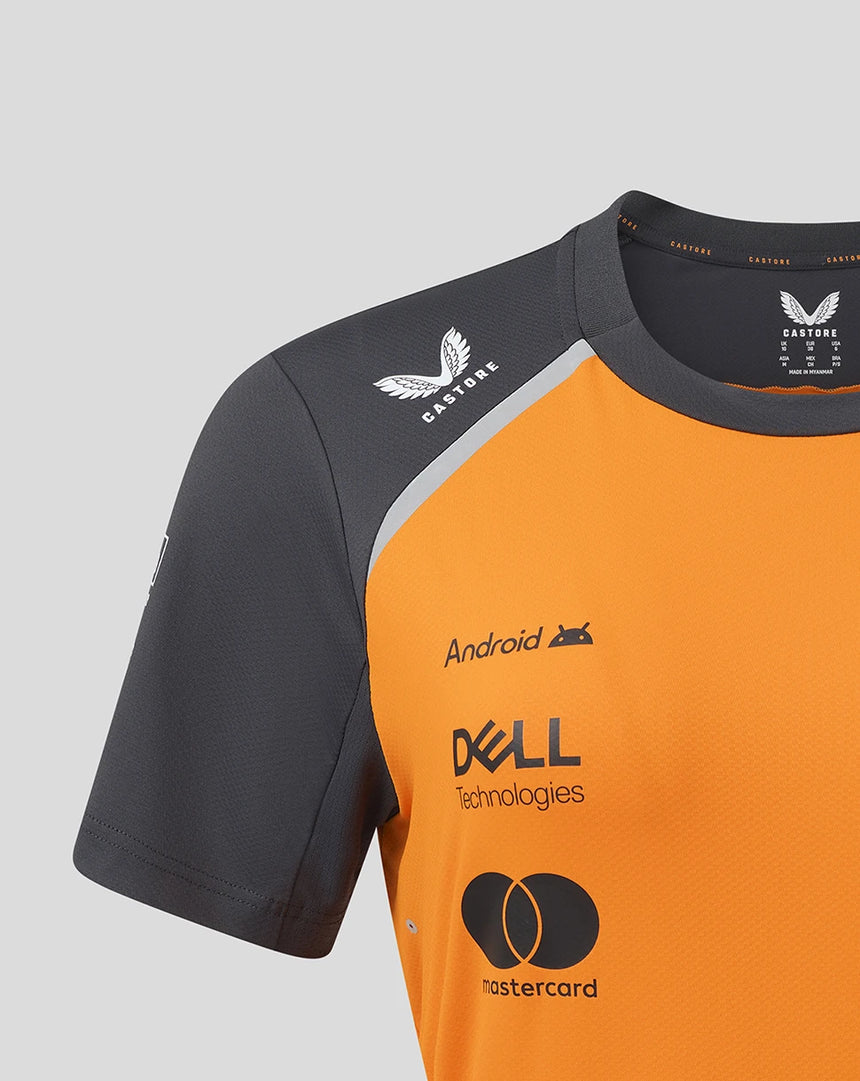 Camiseta de configuración del equipo McLaren F1, Lando Norris, para mujer 🔥
