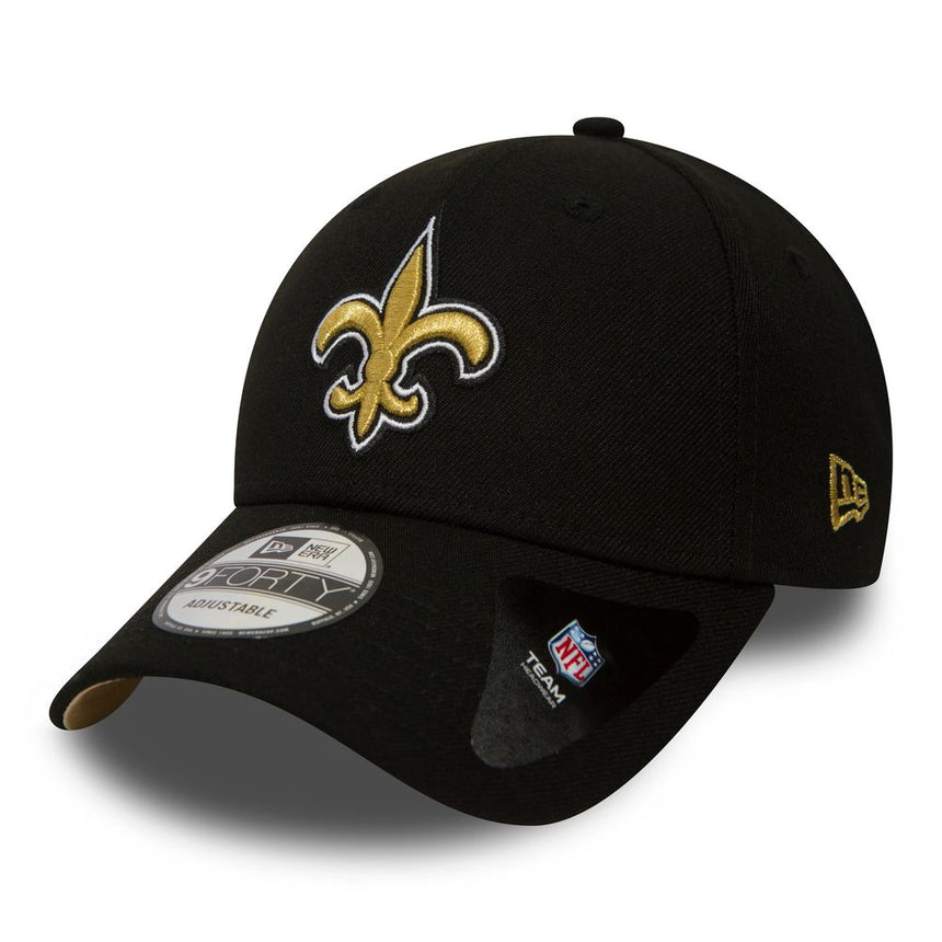 Gorra de béisbol negra de los New Orleans Saints