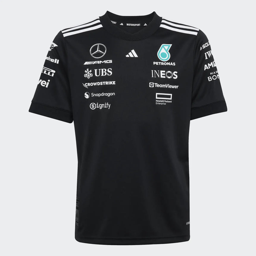 Camiseta de manga corta de piloto de Mercedes para niños 🔥