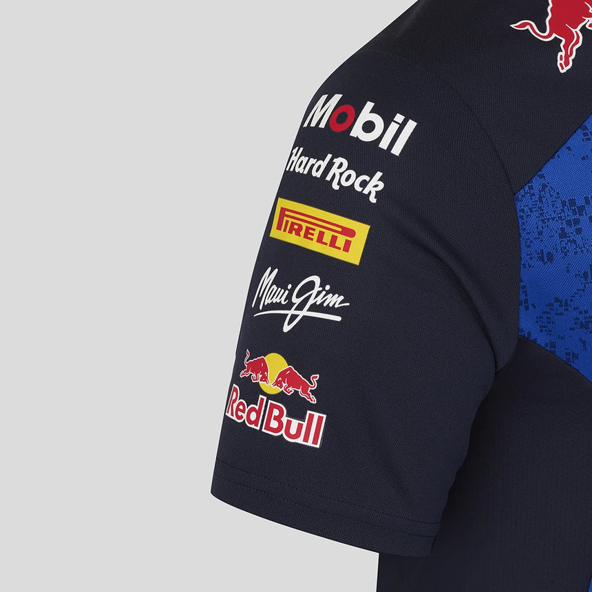Red Bull t-shirt, team, womens, blue
