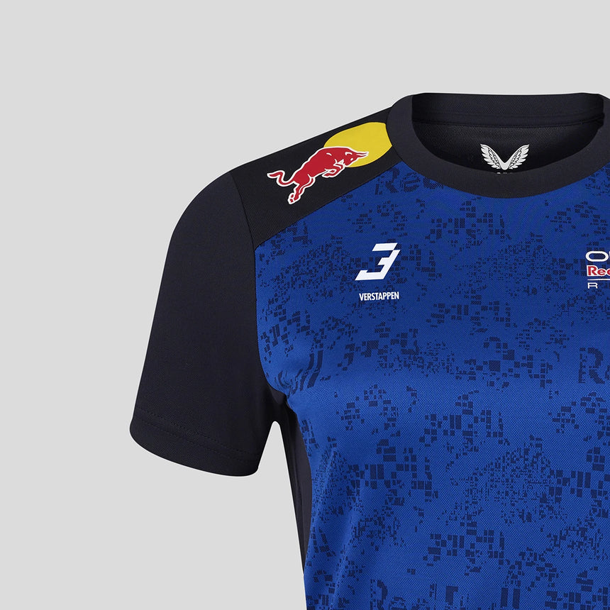 Red Bull t-shirt, team, Max Verstappen, womens, blue, 2026