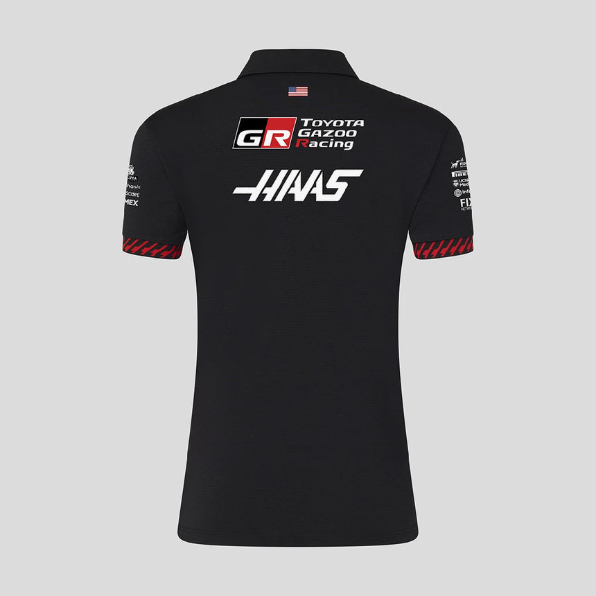 Haas F1 polo, team, womens, black