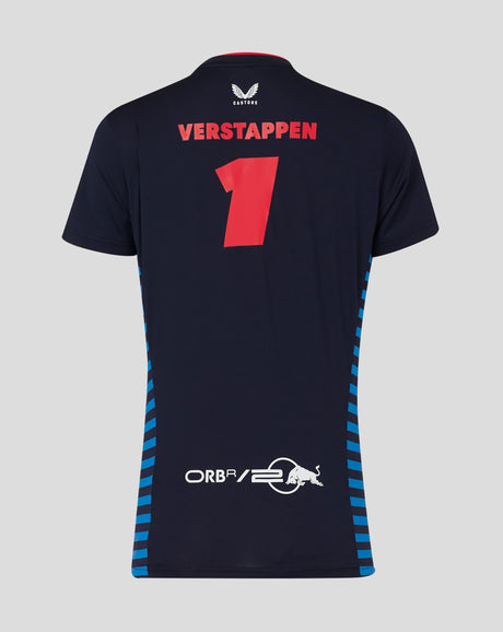 Red Bull t-shirt, Castore, Max Verstappen, women, blue