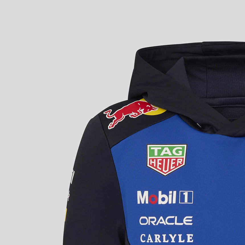 Red Bull hoodie, team, kids, blue