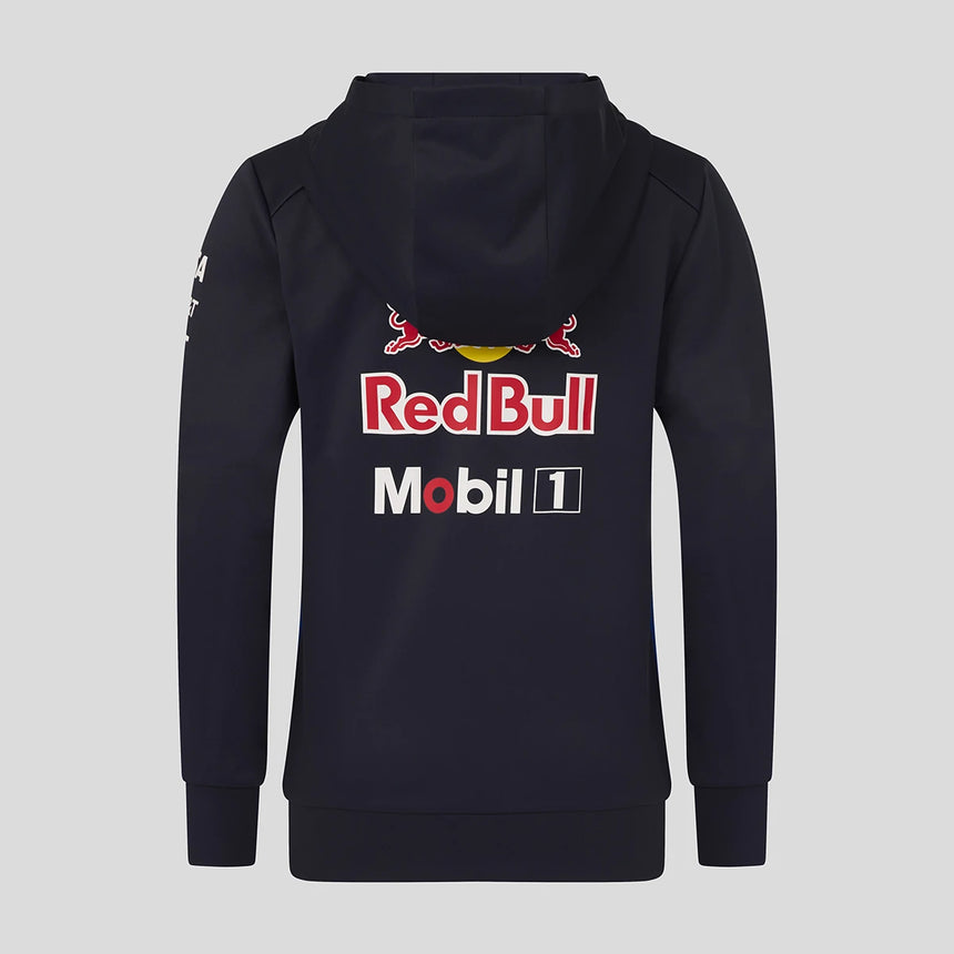 Red Bull hoodie, team, full zip, kids, blue