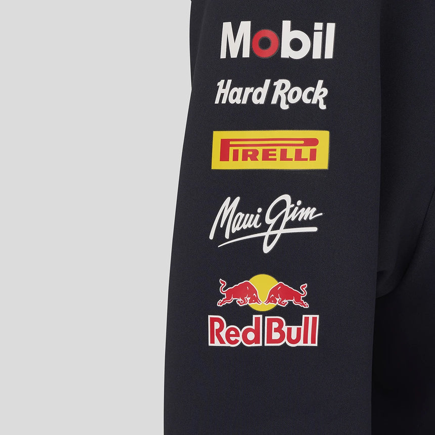 Red Bull hoodie, team, full zip, kids, blue