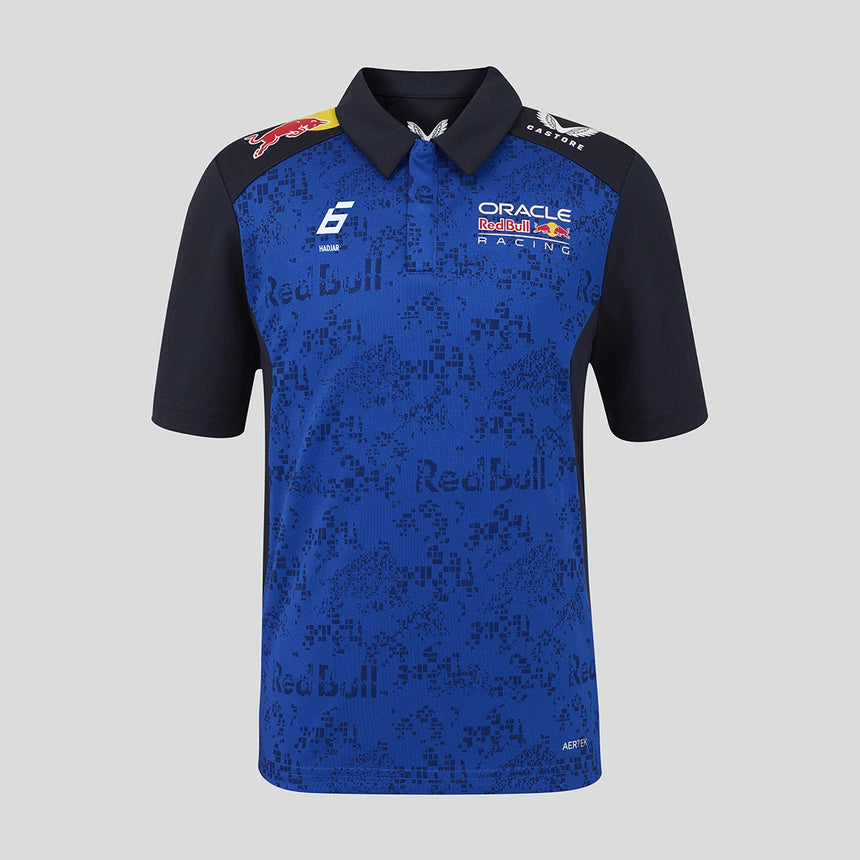 Red Bull polo, team, Isack Hadjar, kids, blue, 2026