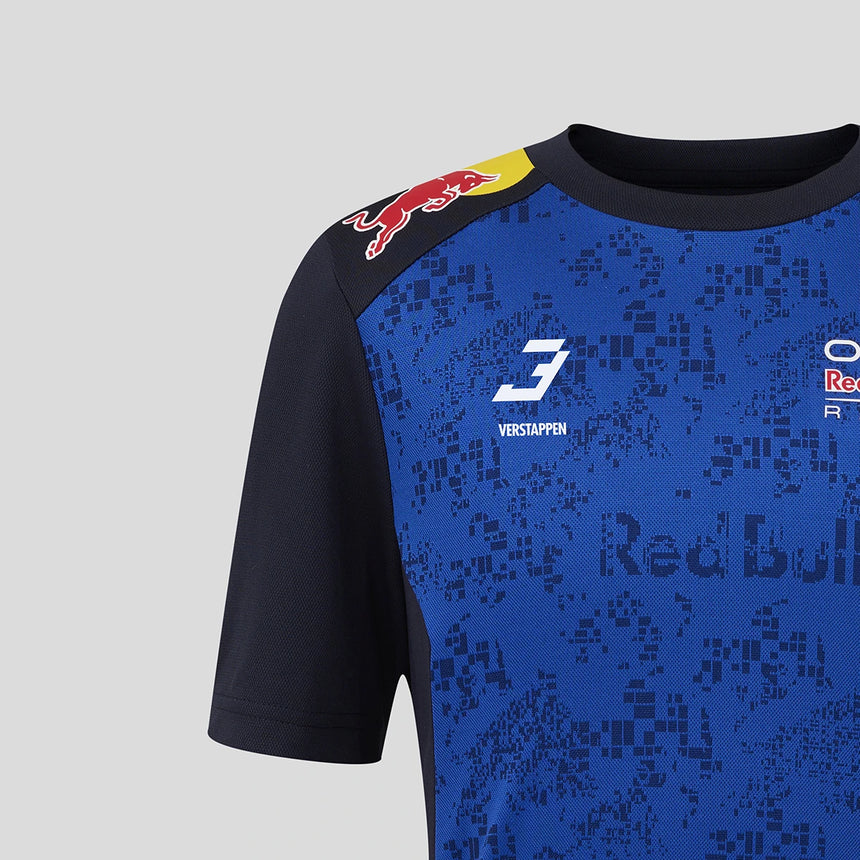 Red Bull t-shirt, team, Max Verstappen, kids, blue, 2026