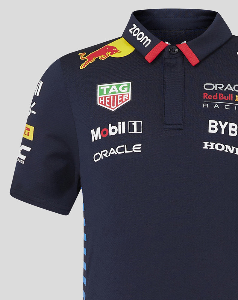 Red Bull polo, Castore, team, kids, blue, 2024 - FansBRANDS®
