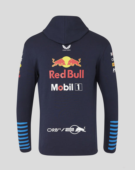 Red Bull sweatshirt, Castore, team, full zip, blue, 2024 - FansBRANDS®