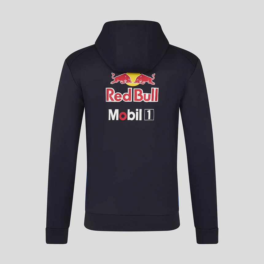 Red Bull hoodie, team, full zip, blue