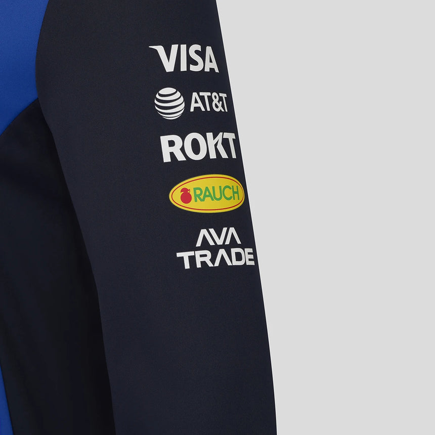 Red Bull hoodie, team, full zip, blue