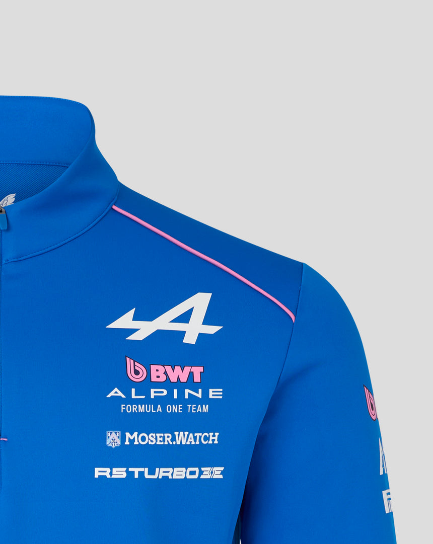 Alpine Sweatshirt, team, quarter zip, blue