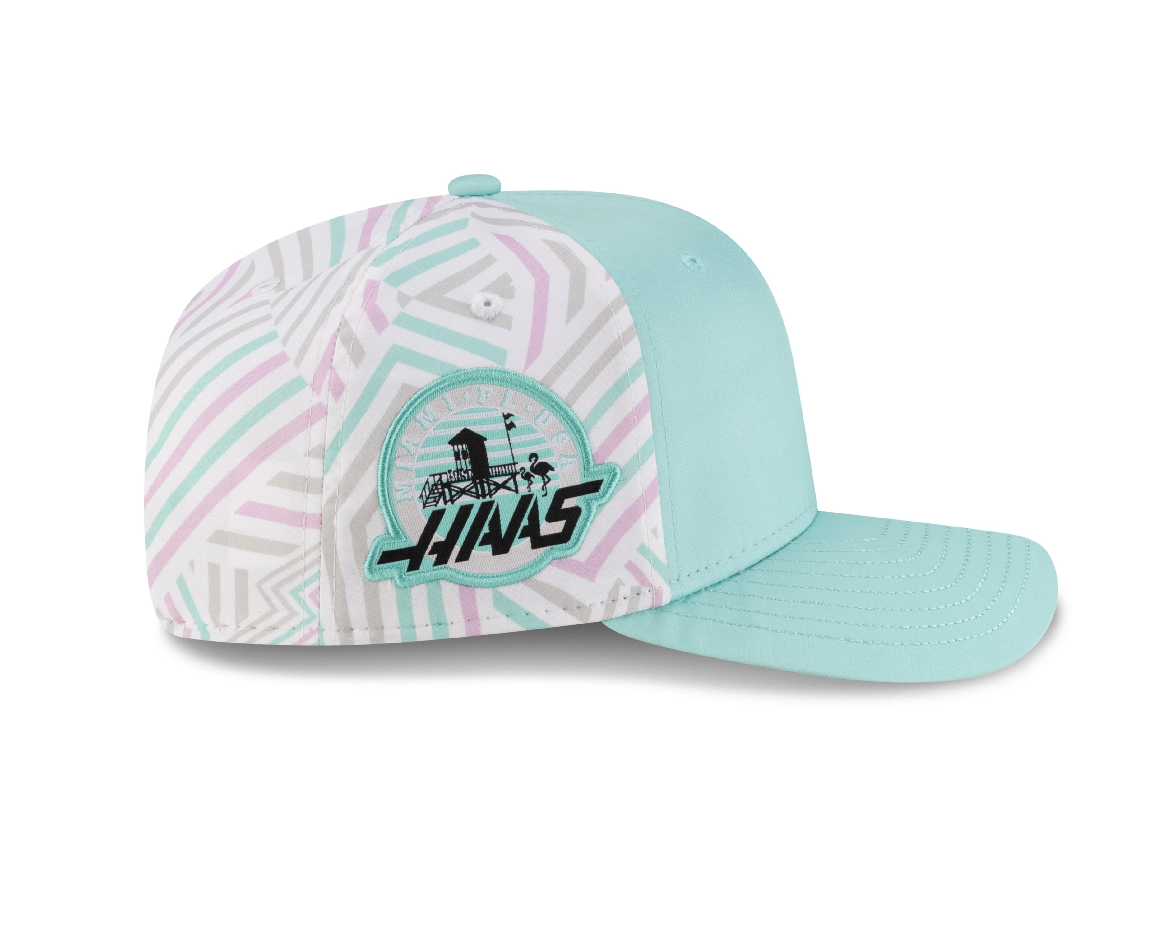 Gorra Haas F1 Miami KM 9SEVENTY SS, negra 🔥